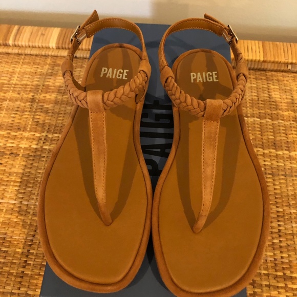 Paige Drew Sandal Toffee 6.5 New!! SOLD OUT EVERYWHERE!!! - Picture 7 of 9